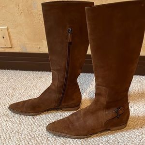 Gucci Brown Suede Knee Height Boots size 8.5